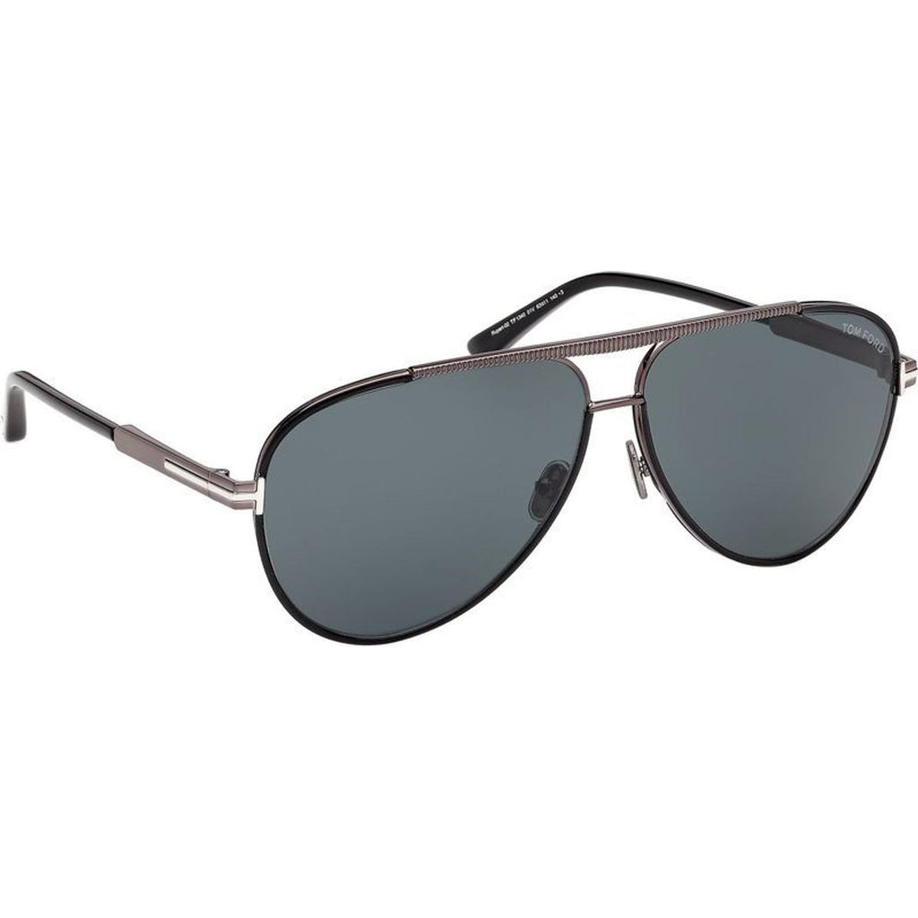 Rupert 02 FT1340, Shiny Black/Blue Lenses