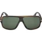 William 02 FT1335, Coloured Havana/Green Lenses