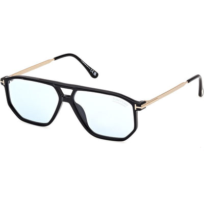 Tom Ford Billie 02 FT1481 Shiny Black Blue Photochromic Angle