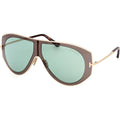 Tom Ford Cade 02 FT1430 Shiny Pale Gold Grey Monocolor Green Angle