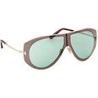 Tom Ford Cade 02 FT1430 Shiny Pale Gold Grey Monocolor Green Angle2