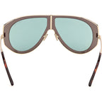 Tom Ford Cade 02 FT1430 Shiny Pale Gold Grey Monocolor Green Inner