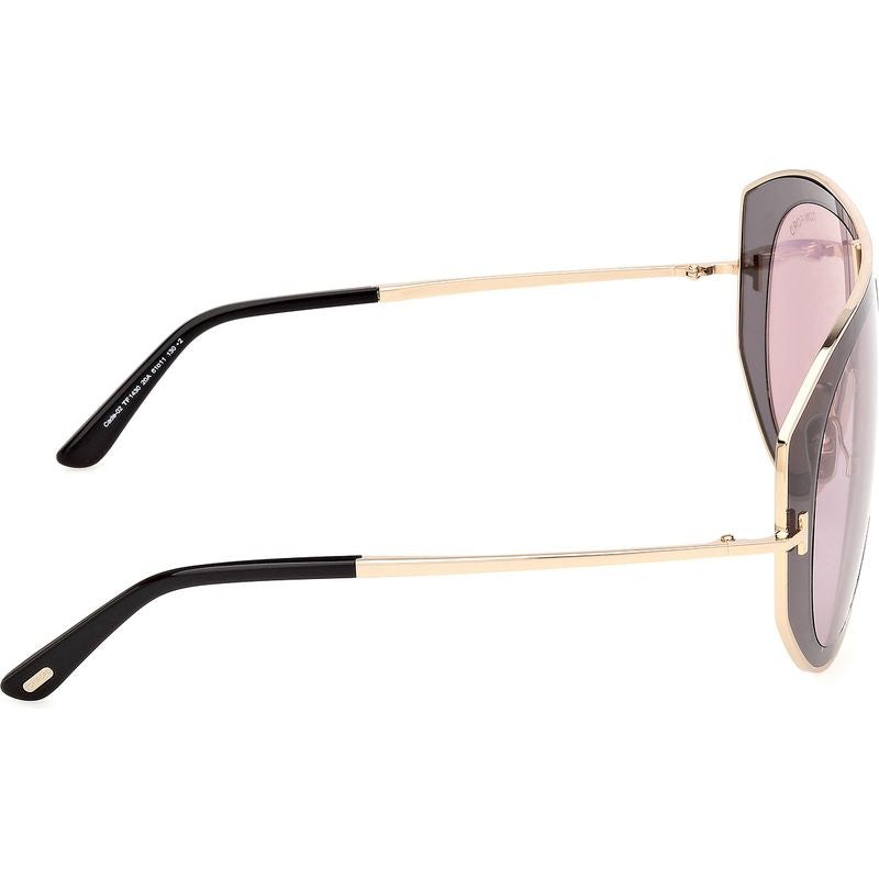 Tom Ford Cade 02 FT1430 Shiny Pale Gold Grey Monocolor Side2