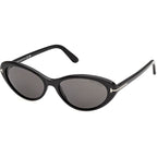 Tom Ford Celina 02 FT1413 Shiny Black Smoke Angle