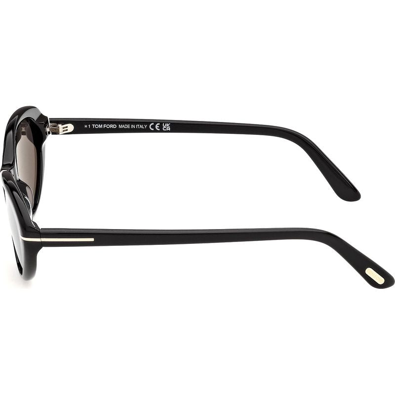 Tom Ford Celina 02 FT1413 Shiny Black Smoke Side