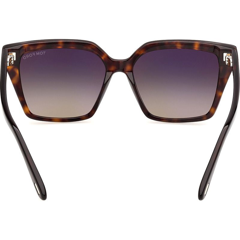 Tom Ford Erin 02 FT1412 Dark Havana Smoke Gradient Inner