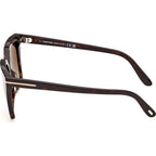 Tom Ford Erin 02 FT1412 Dark Havana Smoke Gradient Side
