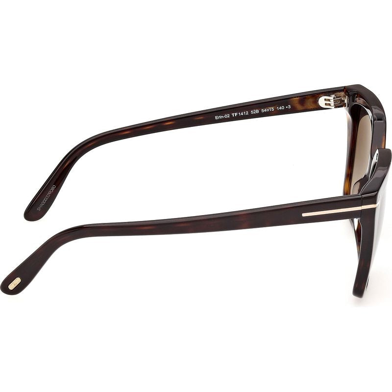 Tom Ford Erin 02 FT1412 Dark Havana Smoke Gradient Side2