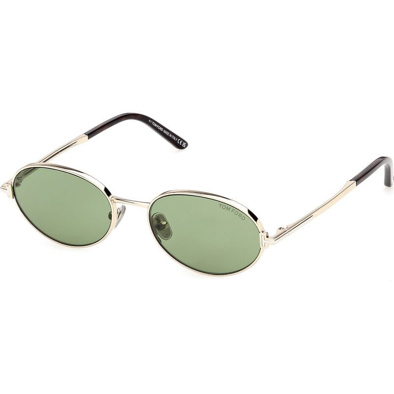 Tom Ford Gina 02 FT1420 Shiny Pale Gold Green Angle