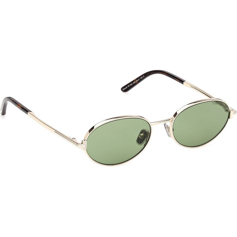 Tom Ford Gina 02 FT1420 Shiny Pale Gold Green Angle2