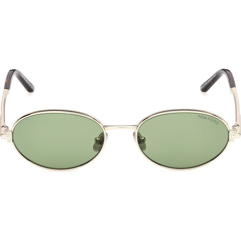 Tom Ford Gina 02 FT1420 Shiny Pale Gold Green Front