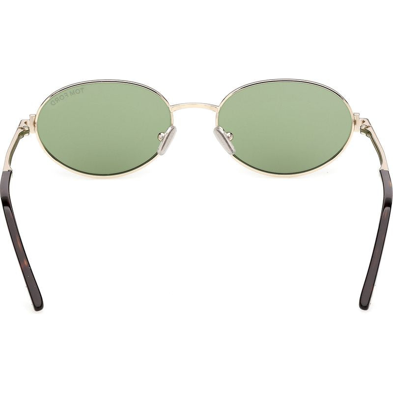 Tom Ford Gina 02 FT1420 Shiny Pale Gold Green Inner