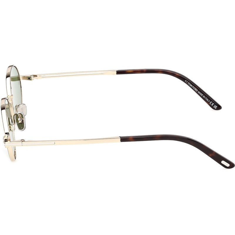 Tom Ford Gina 02 FT1420 Shiny Pale Gold Green Side