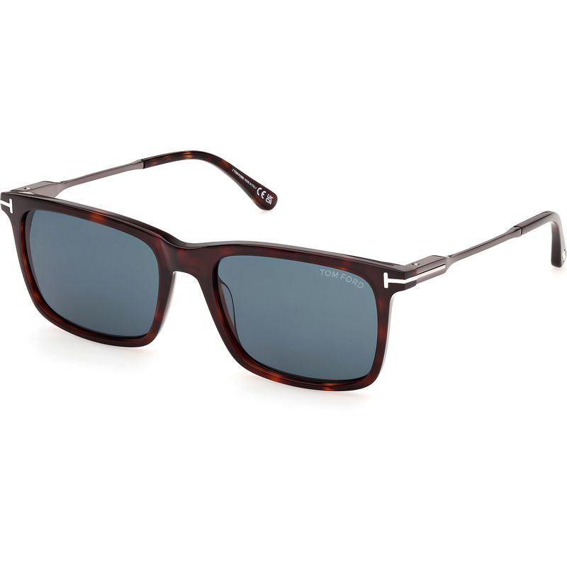 Tom Ford Lee 02 FT1409 Red Havana Blue Angle