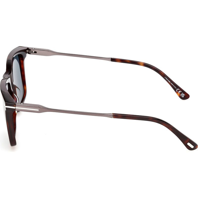 Tom Ford Lee 02 FT1409 Red Havana Blue Side