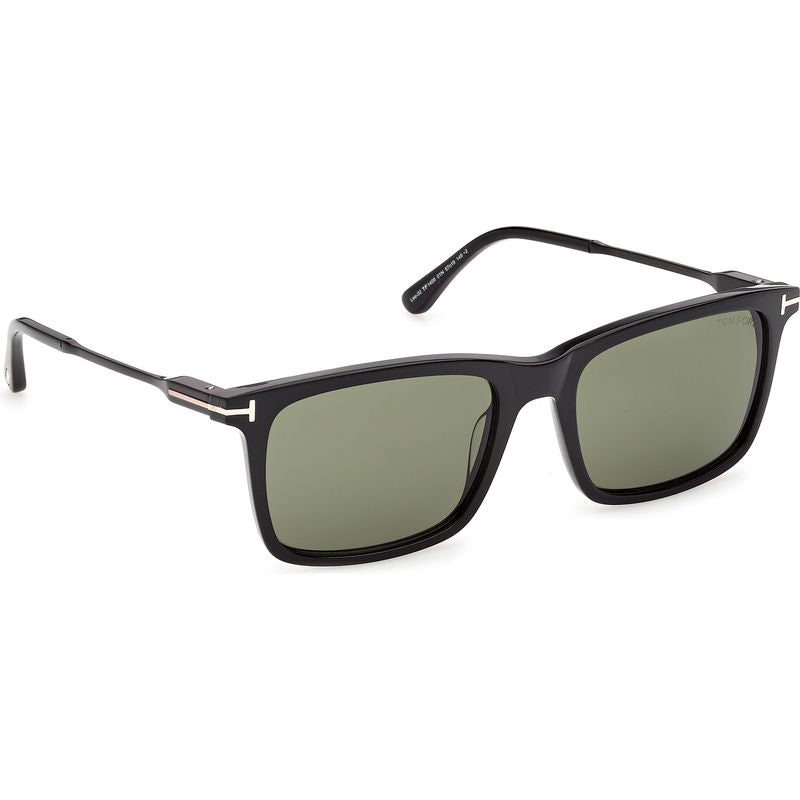 Tom Ford Lee 02 FT1409 Shiny Black Green Angle2