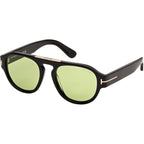 Tom Ford Pablo 02 FT1407 Shiny Black Green Angle