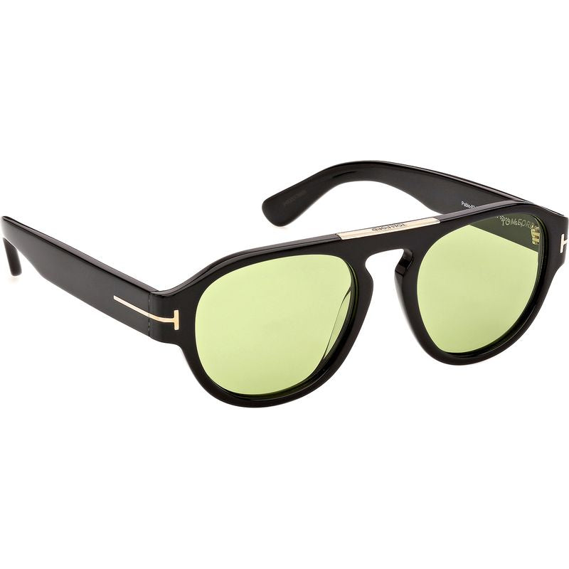 Tom Ford Pablo 02 FT1407 Shiny Black Green Angle2