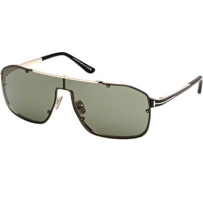 Tom Ford Rock 02 FT1411 Shiny Pale Gold Green Angle