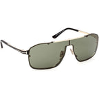 Tom Ford Rock 02 FT1411 Shiny Pale Gold Green Angle2