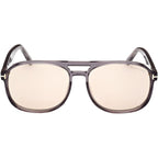 Tom Ford Rosco FT1022 Shiny Grey Brown Photochromic Front