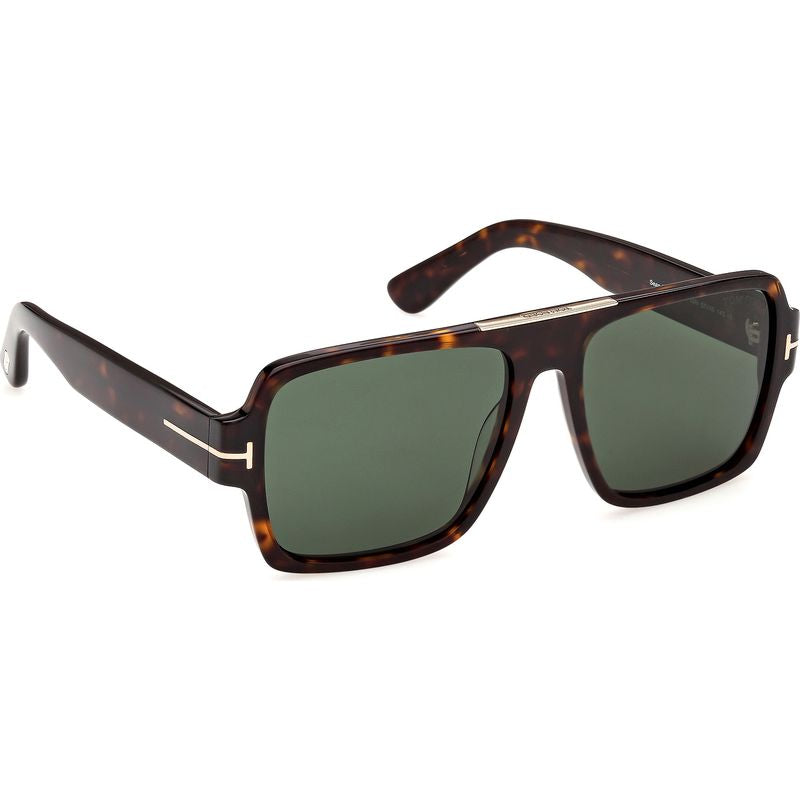 Tom Ford Sean 02 FT14078 Dark Havana Green Angle2