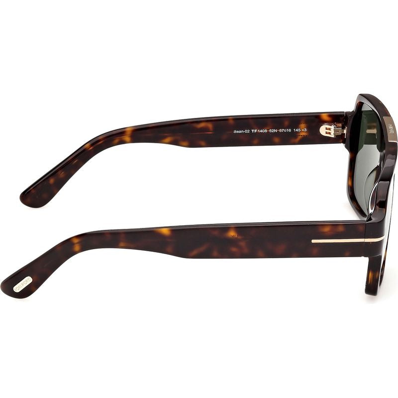 Tom Ford Sean 02 FT14078 Dark Havana Green Side2