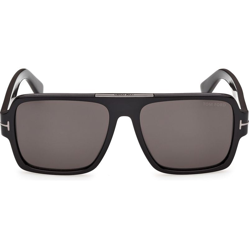 Tom Ford Sean 02 FT1408N Shiny Black Smoke Front