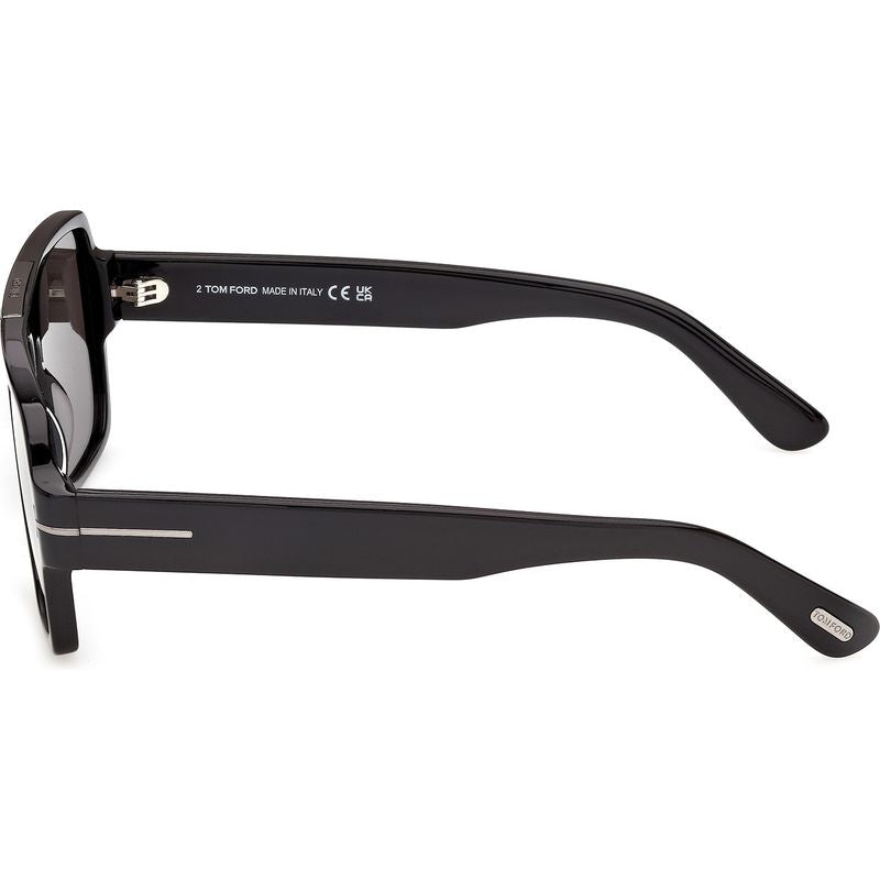 Tom Ford Sean 02 FT1408N Shiny Black Smoke Side