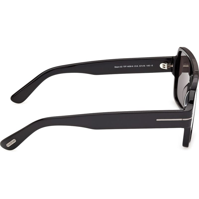 Tom Ford Sean 02 FT1408N Shiny Black Smoke Side2