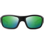 Evo, Matte Black/Green Mirror Polarised Glass Lenses
