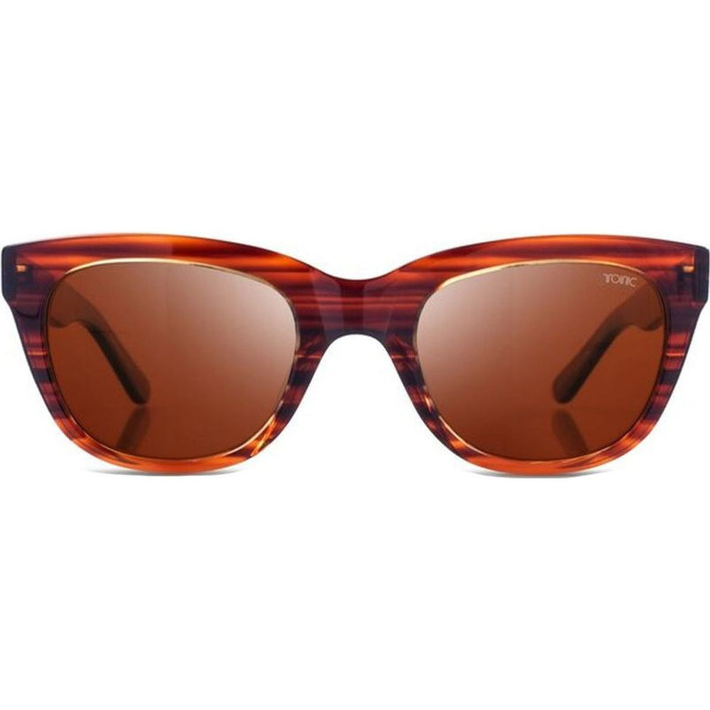 Flemington, Shiny Brown/Copper Photochromic Polarised Glass Lenses