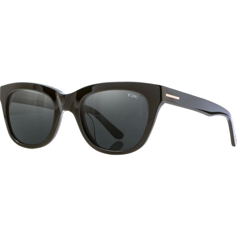 Flemington, Shiny Black/Grey Photochromic Polarised Glass Lenses