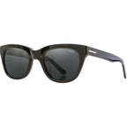 Flemington, Shiny Black/Grey Photochromic Polarised Glass Lenses