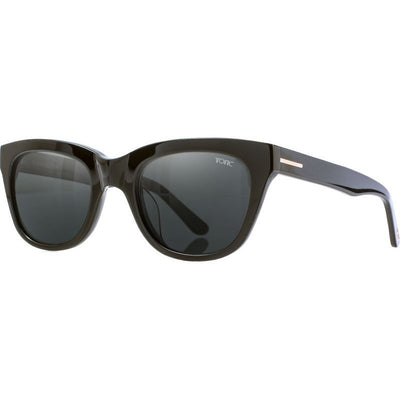 Flemington, Shiny Black/Grey Photochromic Polarised Glass Lenses