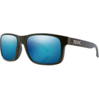 Mo, Matte Black/Blue Mirror Polarised Glass Lenses