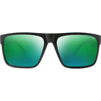 Outback, Matte Black/Green Mirror Polarised Glass Lenses