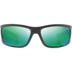 Shimmer, Matte Black/Green Mirror Polarised Glass Lenses