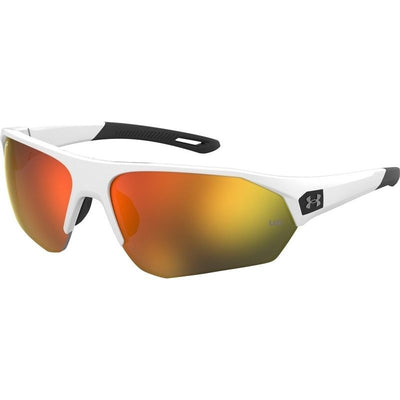 UA 0001/G/S, Matte White and Black/Orange Mirror Lenses