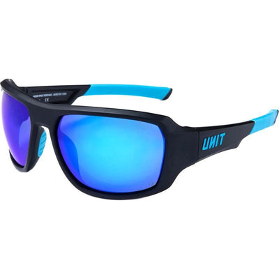 Storm Safety, Black and Blue/Blue Mirror Lenses