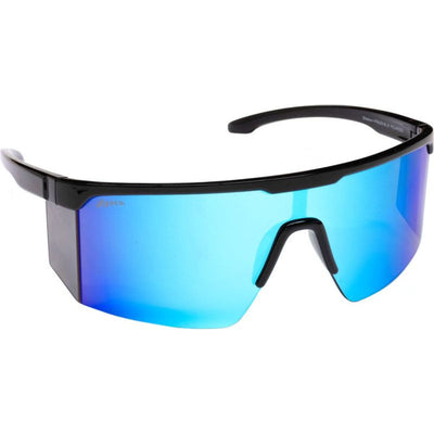Shadow, Shiny Black/Blue Mirror Polarised Lenses