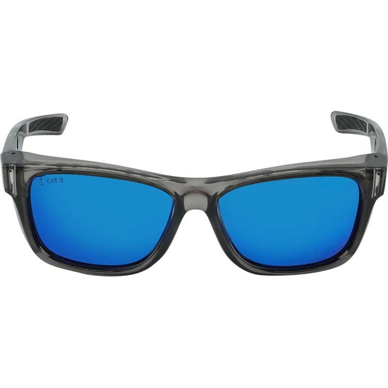 Sparkie Safety RS545RX, Crystal Smoke/Blue Mirror Polarised Lenses