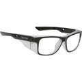 Sparkie Safety RS545RX, Matte Black/Clear Lenses