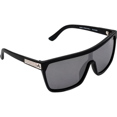 Ugly Fish Gambit PR4830 Matte Black Silver Mirror Polarised Angle