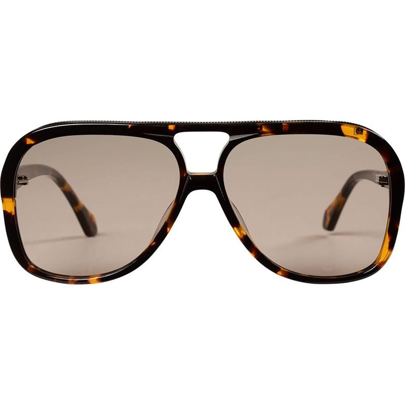 Bang, Dark Tortoise with Matte Black Metal Trim/Light Brown Lenses