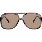 Bang, Transparent Mocha with Rose Gold Metal Trim/Light Brown Lenses