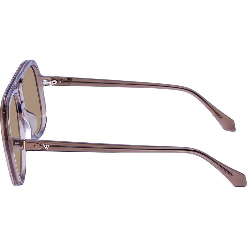Bang, Transparent Mocha with Rose Gold Metal Trim/Light Brown Lenses