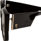 Coltrane, Gloss Black with Gold Metal Trim/Black Gradient Polarised Lenses
