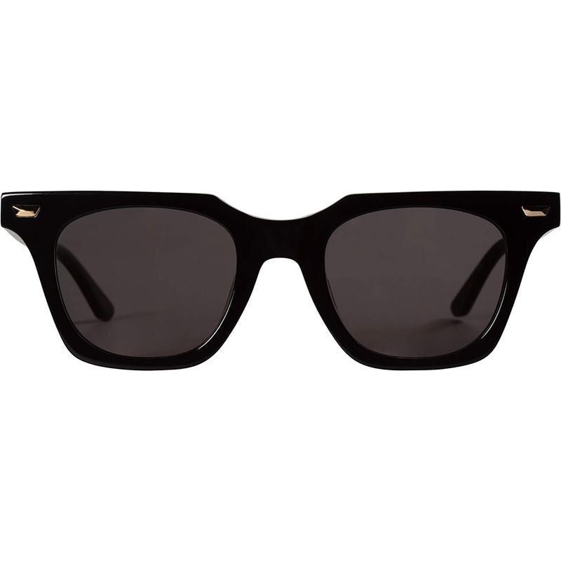 Dylan Kain, Gloss Black with 24k. Gold Metal Trim/Black Polarised Lenses