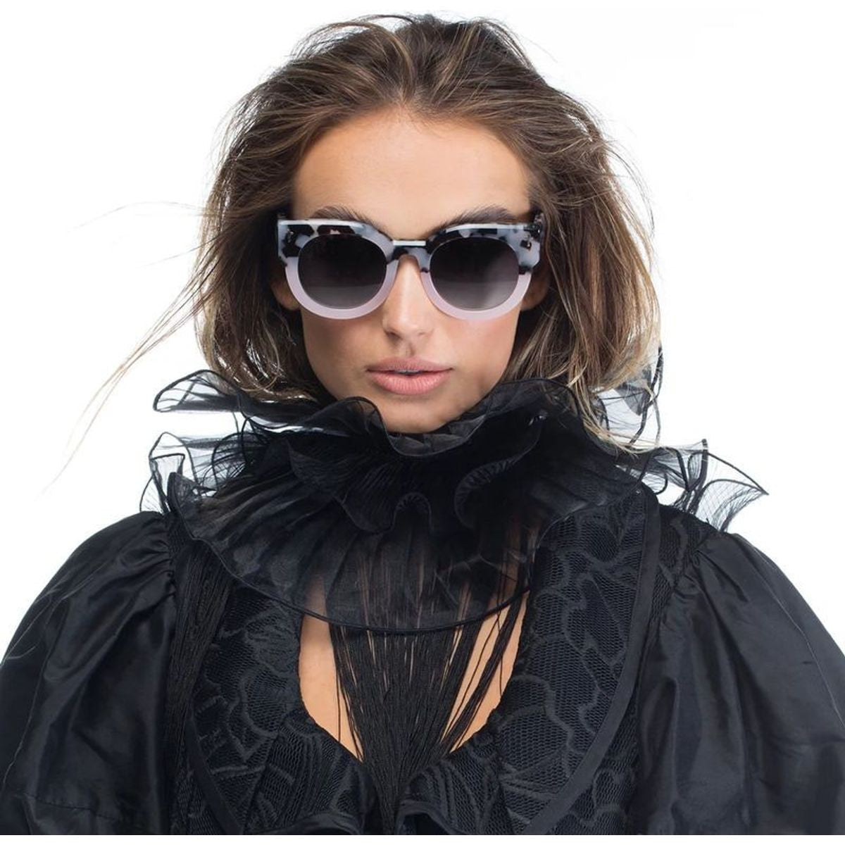 A Dead Coffin Club, Baby Pink Tort/Black Gradient Lenses